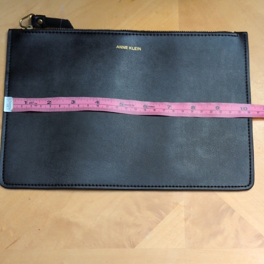 Anne Klein Sandra Large Black Tote with Pouch - Picture 6 of 13
